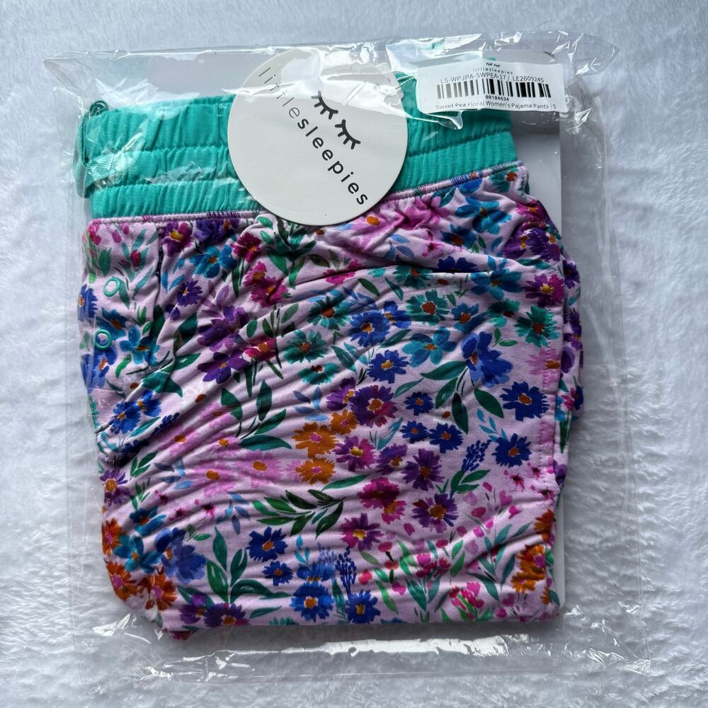 NEW Little Sleepies Sweat Pea Floral Women's Pajama Pants Size Small